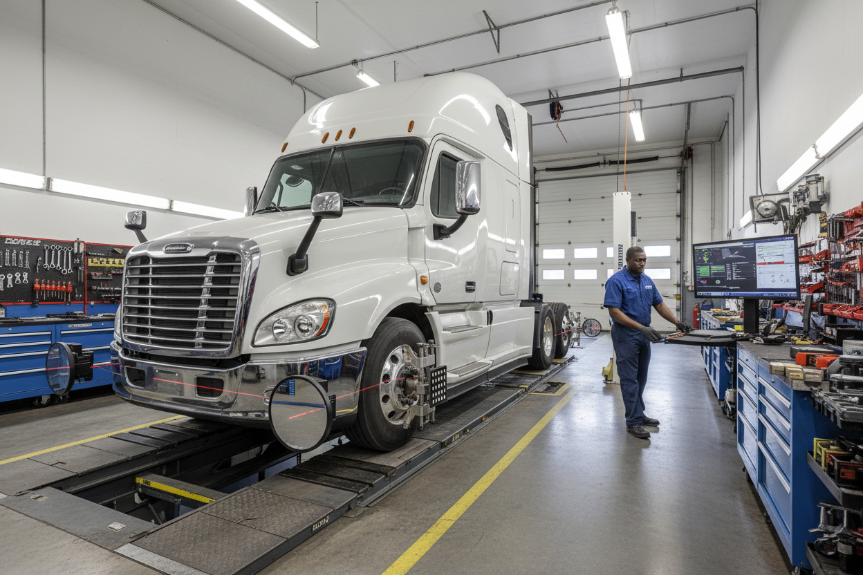 wheel alignment truck